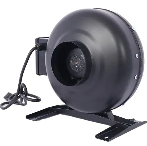 4-Inch 203 CFM Inline Duct Fan Air Circulation Vent Blower For Hydroponics, Basements, And Kitchens