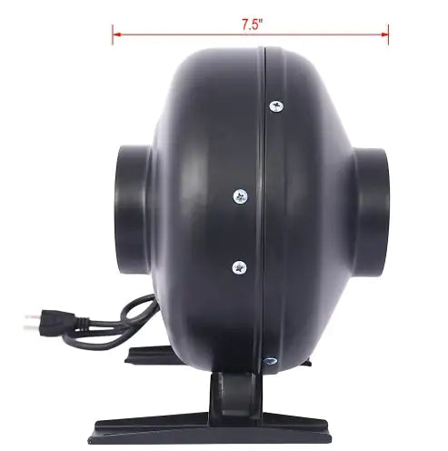 4-Inch 203 CFM Inline Duct Fan Air Circulation Vent Blower For Hydroponics, Basements, And Kitchens