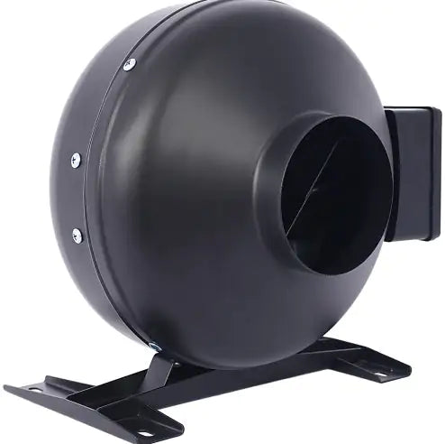 4-Inch 203 CFM Inline Duct Fan Air Circulation Vent Blower For Hydroponics, Basements, And Kitchens