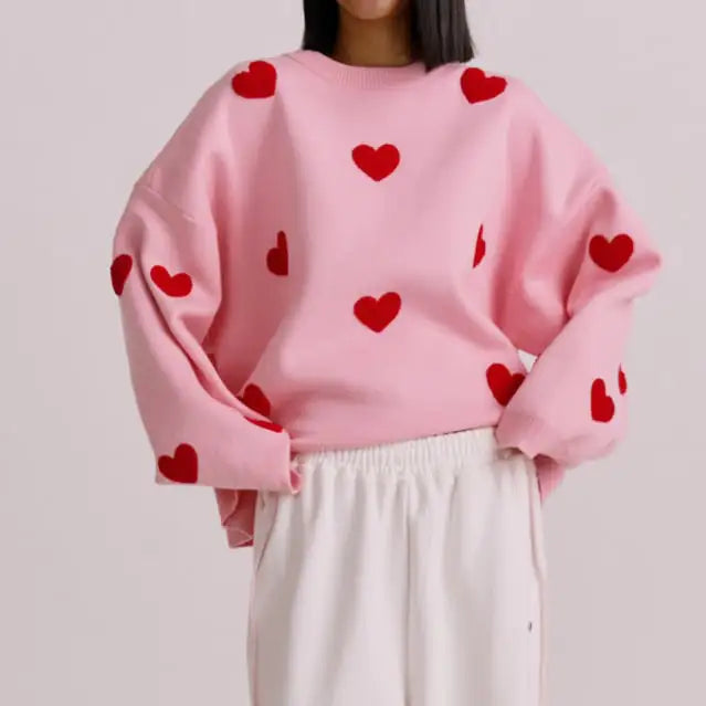 Embroidered Women's Fashion Love Sweater