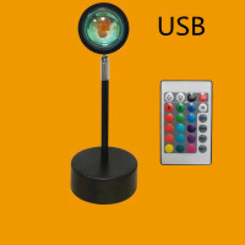 Rainbow Sunset Projector Lamp