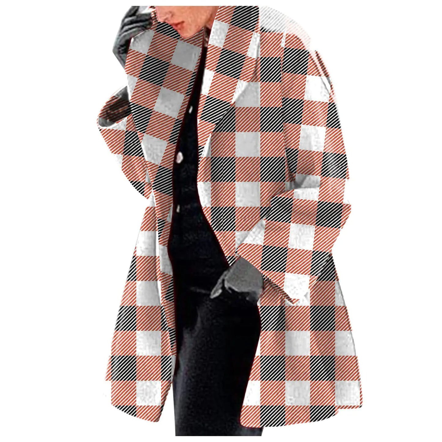 Women's Fashion Woolen Printed Jacket