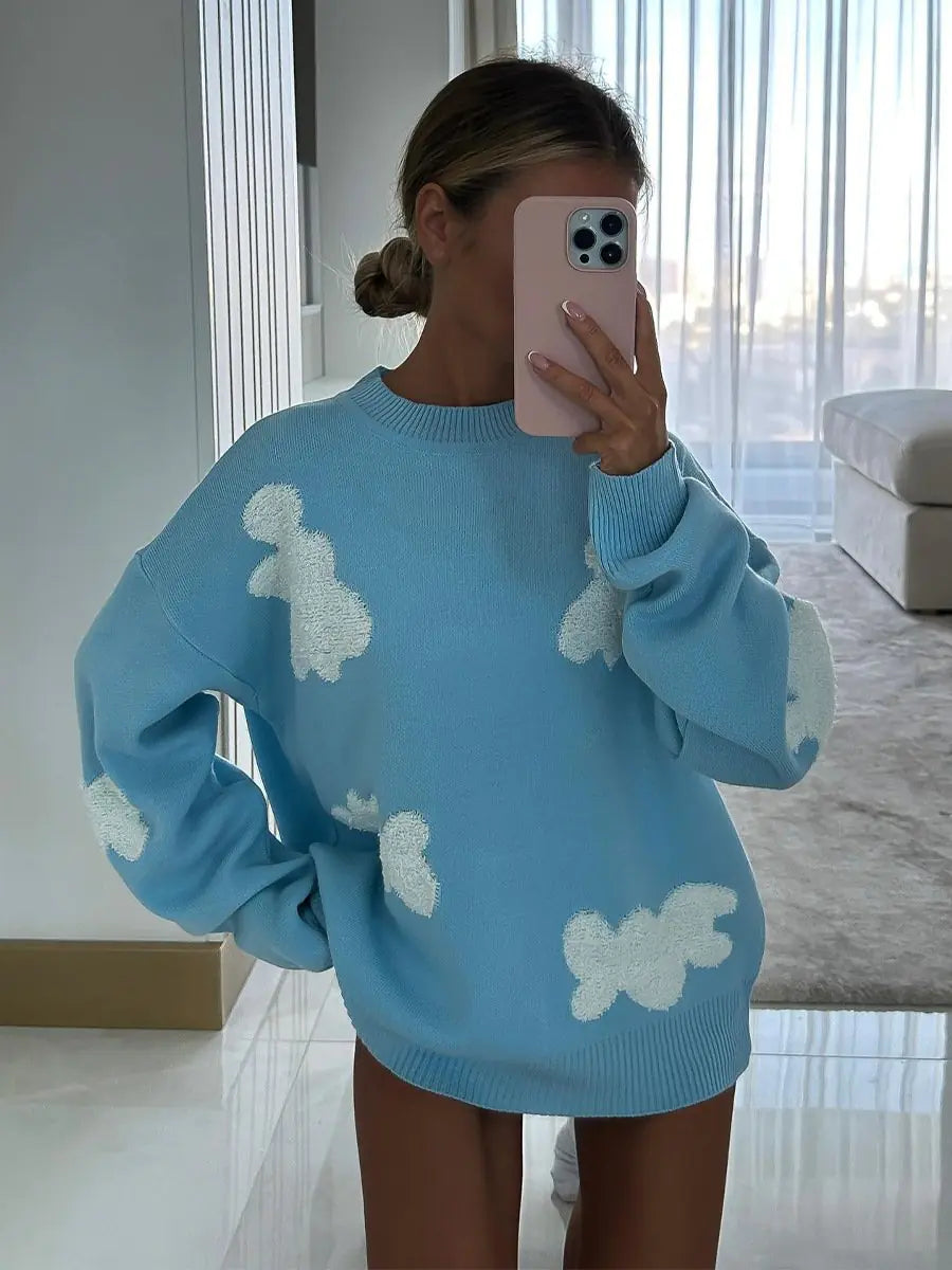 Embroidered Women's Fashion Love Sweater