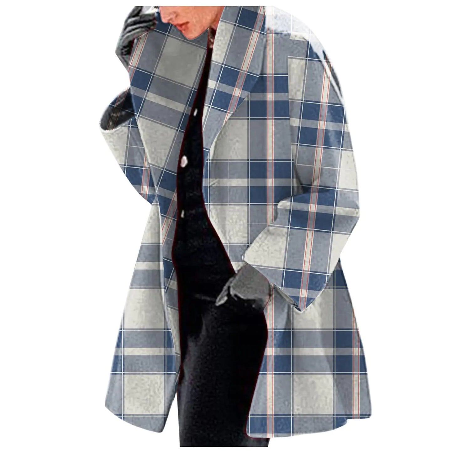 Women's Fashion Woolen Printed Jacket