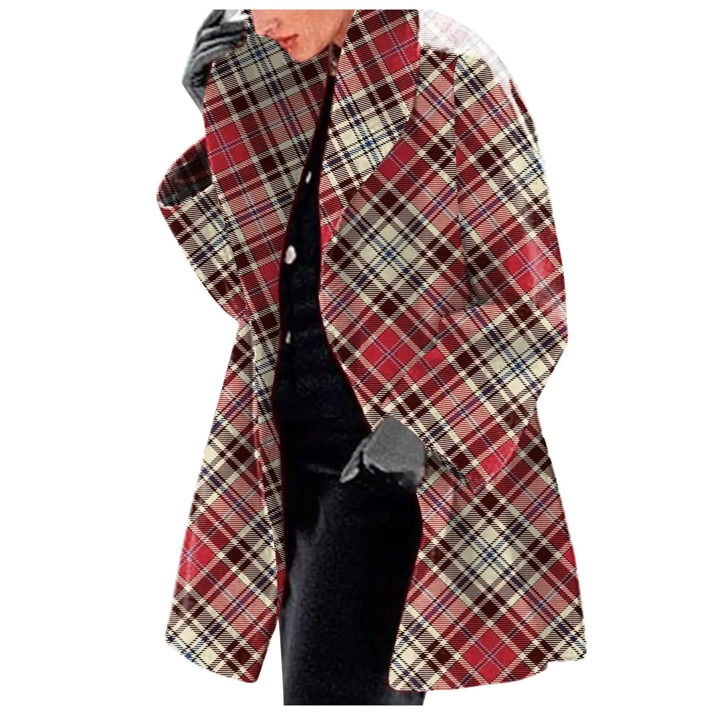 Women's Fashion Woolen Printed Jacket